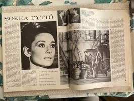 Me Naiset 1967 nr 17, Audrey Hepburn, Markku Heinonen - balettitanssija, L. Onerva, uudet kengät, laukut, sukat