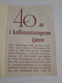 OKA Kaffe 40år -lehtinen