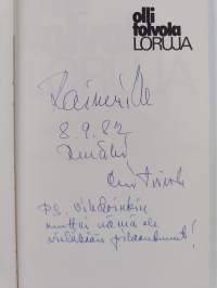Loruja (signeerattu, tekijän omiste)