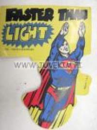 Superman Stickers 1978 -Faster than light tarra