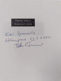 Kosovon sota (signeerattu, tekijän omiste)