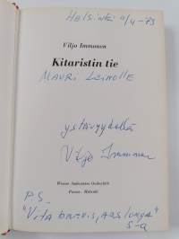Kitaristin tie (signeerattu, tekijän omiste)