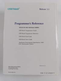 Osf/motif programmer&#039;s reference : revision 1.1 (for osf/motif release 1.1)