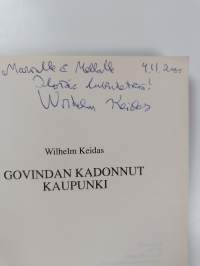 Govindan kadonnut kaupunki (signeerattu, tekijän omiste)