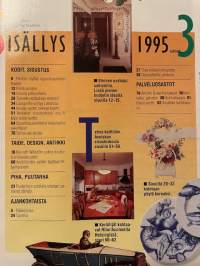 Avotakka 1995 nr 3, Kenneth Wikström, Rami Toivosen ja Riikka Salokanteleen koti, Marita Leppäsen koti, sohvapöydät