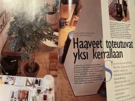 Avotakka 1995 nr 3, Kenneth Wikström, Rami Toivosen ja Riikka Salokanteleen koti, Marita Leppäsen koti, sohvapöydät