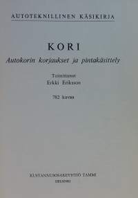 Autoteknillinen käsikirja - Kori.  (Autot, autotekniikka, 60-luku)
