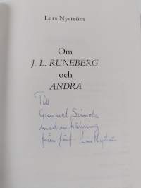 Om J.L. Runeberg och andra (signeerattu, tekijän omiste)