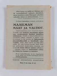 Nykypäivien maat ja kansat