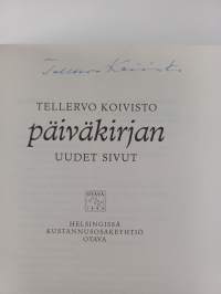 Päiväkirjan uudet sivut (signeerattu)