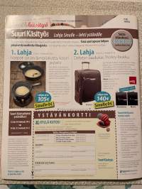 Suuri Käsityö 2009 nr 2, romanttiset neuleet, karvaturrin takki, 2 kaava-arkkia