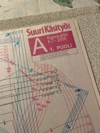 Suuri Käsityö 2008 nr 6-7, Ilona Pellin tunika-asu, 2 kaava-arkkia