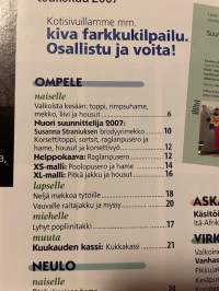 Suuri Käsityö 2007 nr 5, korsetteja ja kurveja, 2 kaava-arkkia
