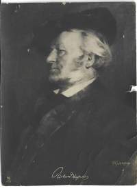 Rikhard Wagner  säveltäjä. valokuva 20x15 cm