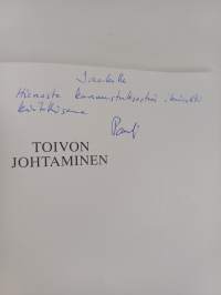Toivon johtaminen (signeerattu, tekijän omiste)