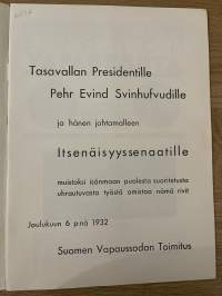 Suomen vapaussota 1932 nr 4 - Juhlahetki tammikuussa 1918, Kenraalikuvernööri joka ei koskaan saanut astua virkaansa, ym.