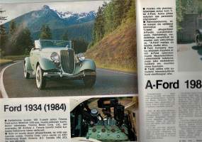 Mobilisti 4/ 1984,vanhojen ajoneuvojen harrastajille. Kunnstetuista ja kunnostestavista auto löydöistä juttuja. Tapahtumista neuvoja. Sivuja 65