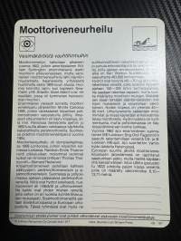 Moottoriveneurheilu keräilykortti