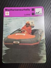 Moottoriveneurheilu keräilykortti Luokat