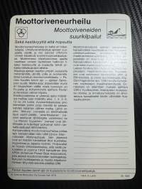 Moottoriveneurheilu keräilykortti Moottoriveneiden suurkilpailut