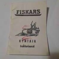 Vanha FISKARS Kyntäjä  traktoriaurojen käyttöohje 1958