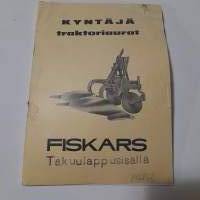 Vanha FISKARS Kyntäjä  traktoriaurojen käyttöohje 1962