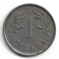 1 markka  1922 &quot;hevosmarkka&quot;