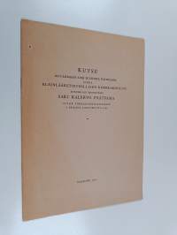 Kutsu kuulemaan sitä julkista esitelmää, jonka eläinlääketieellisen korkeakoulun kirurgian professori saki kalervo paatsama pitää virkaanastujaisissaan 3. päivänä...