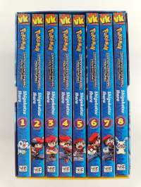 Pokémon Diamond and Pearl Adventure! Box Set (kahdeksan kirjaa, ERINOMAINEN)