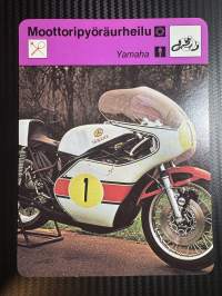 Moottoripyöräurheilu keräilykortti Yamaha