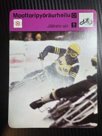 Moottoripyöräurheilu keräilykortti Jäärata -ajo