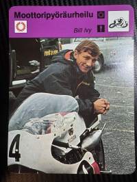 Moottoripyöräurheilu keräilykortti Bill Ivy