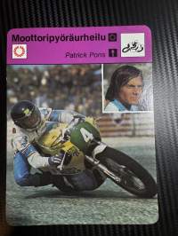 Moottoripyöräurheilu keräilykortti Patrkc Pons