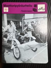 Moottoripyöräurheilu keräilykortti Päijänneajo