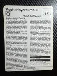 Moottoripyöräurheilu keräilykortti Teuvo Länsivuori