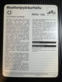 Moottoripyöräurheilu keräilykortti Walter villa