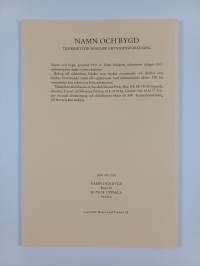 Namn och bygd 89/2001