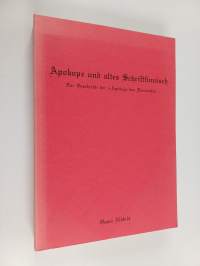 Apokope und altes Schriftfinnisch : zur Geschichte der i-Apokope des Finnischen (signeerattu, tekijän omiste)