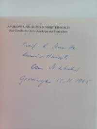 Apokope und altes Schriftfinnisch : zur Geschichte der i-Apokope des Finnischen (signeerattu, tekijän omiste)