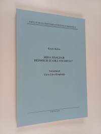 Mida sisaldab Heinrich Stahli Vocabula?