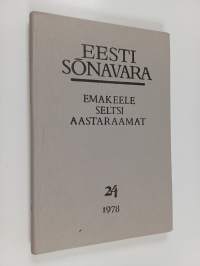 Emakeele seltsi aastaraamat 24