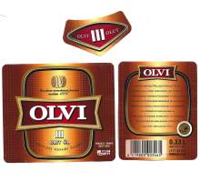 Olvi III olur  olutetiketti