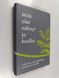 Mitä olet nähnyt ja kuullut : valikoima uutta unkarilaista proosaa ja runoutta