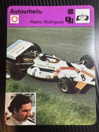 Autourheilu keräilykortti Pedro Rodriguez