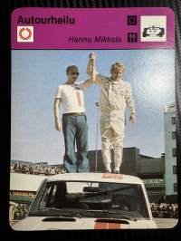 Autourheilu keräilykortti Hannu Mikkola