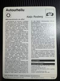 Autourheilu keräilykortti Keijo Rosberg