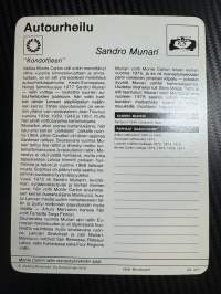 Autourheilu keräilykortti Sandro Munari