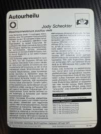 Autourheilu keräilykortti Jody Scheckter