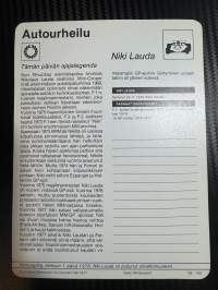 Autourheilu keräilykortti Niki Lauda