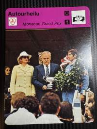 Autourheilu keräilykortti Monacon Grand Prix